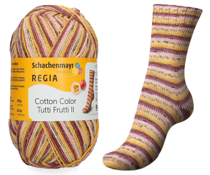 Regia COTTON Tutti Frutti Color 02421 Watermelon, 02422 Pomegranate