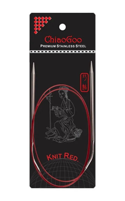 ChiaoGoo RED rondbreinaalden 100 cm - 2.50 mm