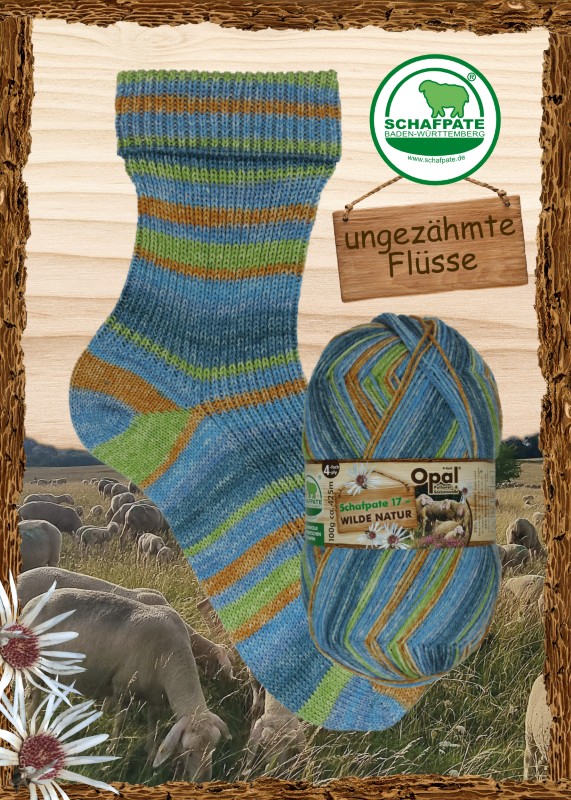 9820-9827 Opal Schafpate 17 Wilde Natur - 11591 ungezähmte Flüsse