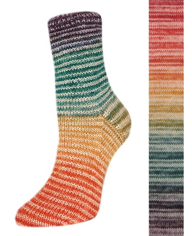 2370_Flotte_Socke_4f_Perfect_Rainbow_Fb3125_Socke_am_Fuss_HG_72dpi Flotte Socke Perfect Rainbow - 3125
