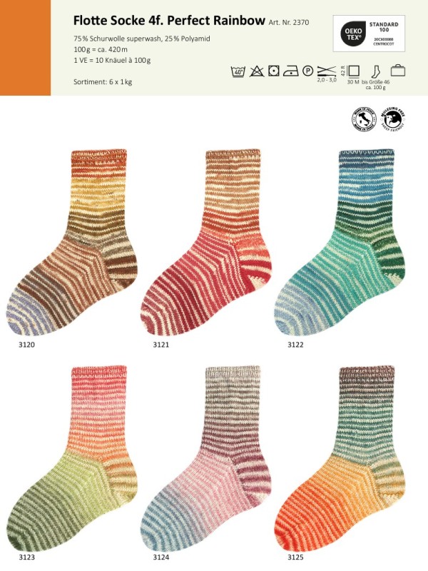 Perfect Rainbow-poster Flotte Socke Andante - 1860