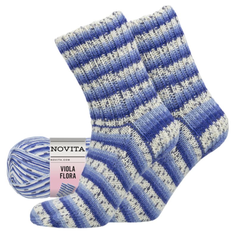 viola flora blauw-samen Novita Viola Flora - 8341 - blauw