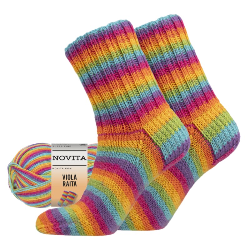 viola raita regenboog-samen Novita Viola Raita - 980 - regenboog