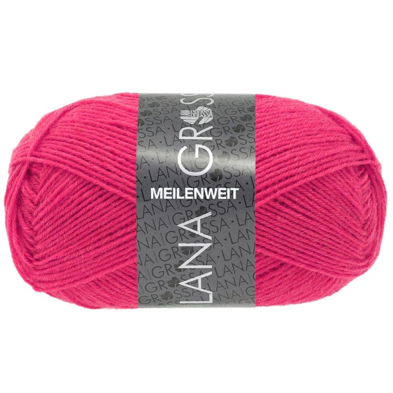 meilenweit-50-lana-grossa-2101420_Kkmbilder_online_shop_1920x1920 (Aangepast) Meilenweit 50 gram 4-draads Uni - 1420 Framboos