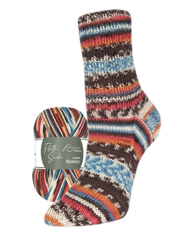 Flotte Socke Nordic - 6-draads - 8030