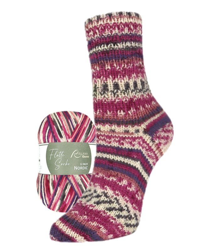 Flotte Socke Nordic - 6-draads - 8035