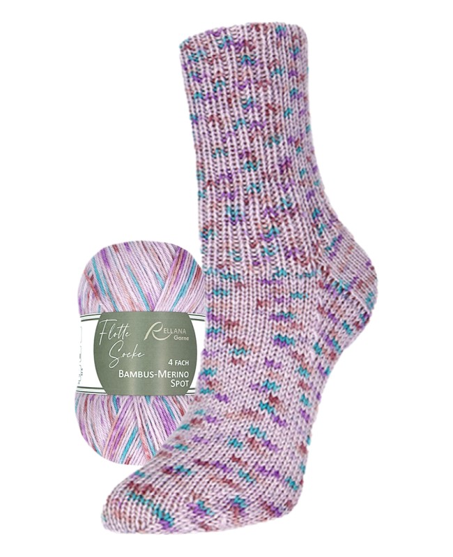 3162-samen Flotte Socke Bambus Merino Spot - 3162