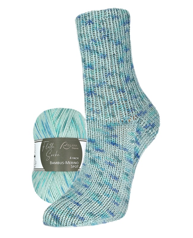 3163-samen Flotte Socke Bambus Merino Spot - 3163