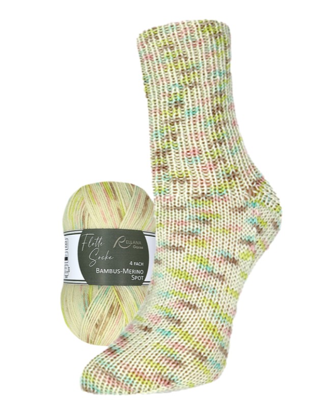 Flotte Socke Bambus Merino Spot - 3164