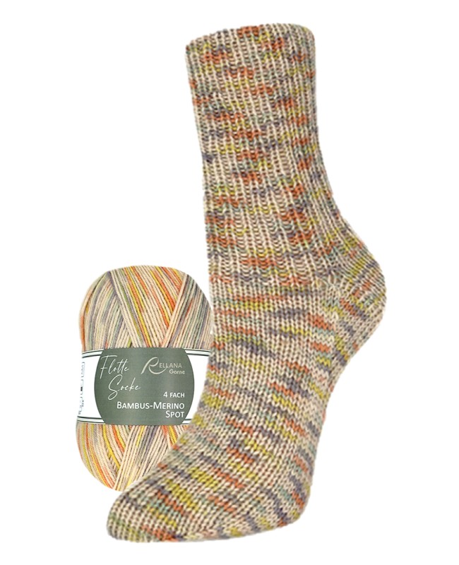3165-samen Flotte Socke Bambus Merino Spot - 3165