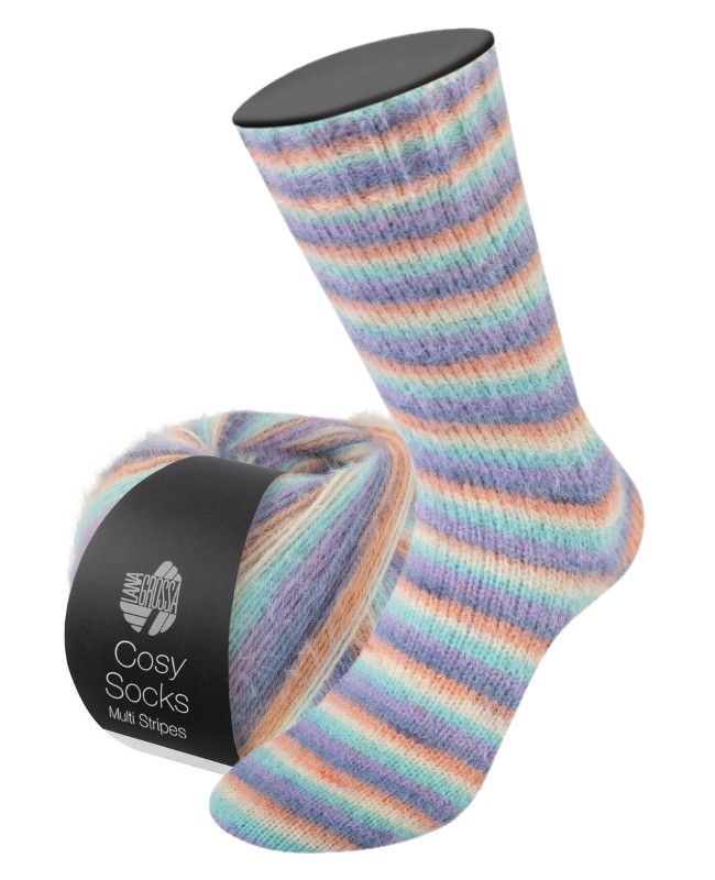 Meilenweit Cosy Socks Multi Stripes(merino) - 0153