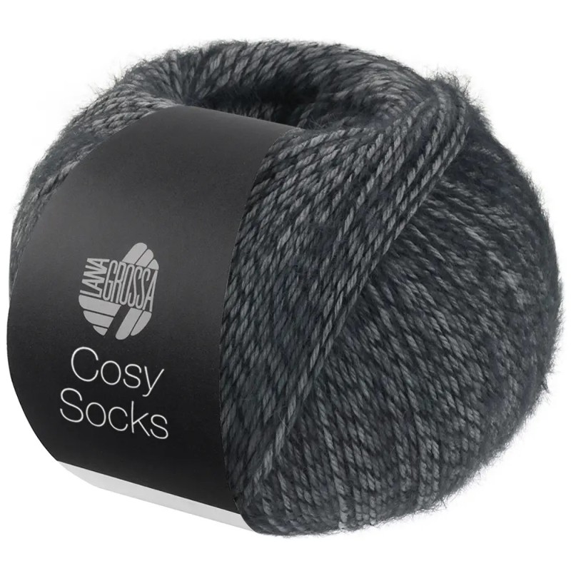 Meilenweit Cosy Socks (merino) - 0007 - donkergrijs gemeleerd