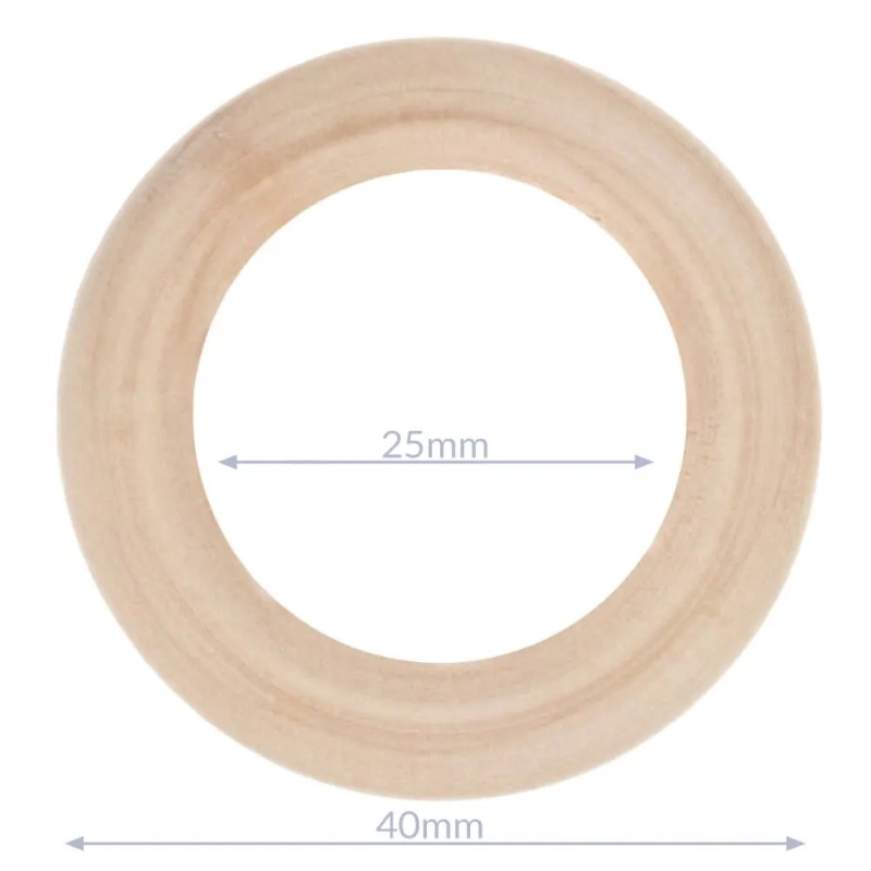 Houten ring - 40mm