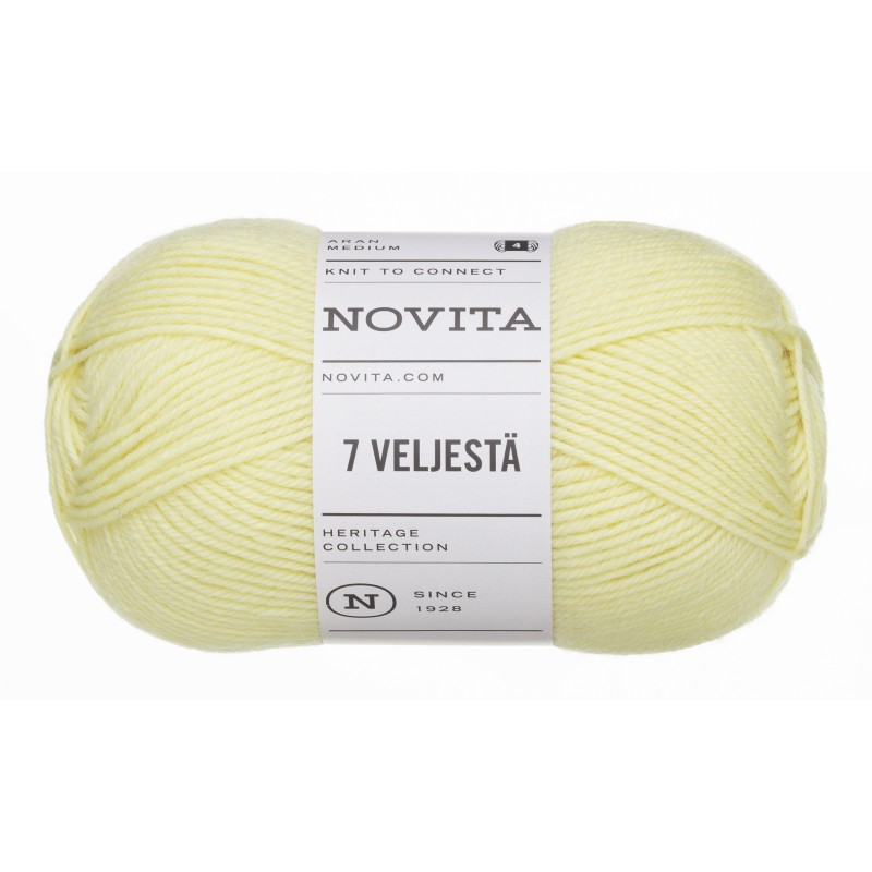 Novita 7 Veljestä - 222 - yellow rose