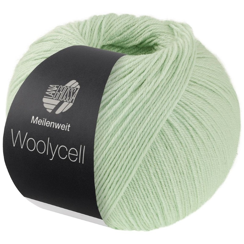 Meilenweit Woolycell uni - 0006 - zachtgroen