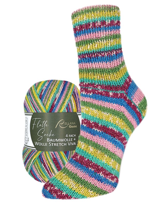 Flotte Socke Katoen&wol stretch Viva - 3251