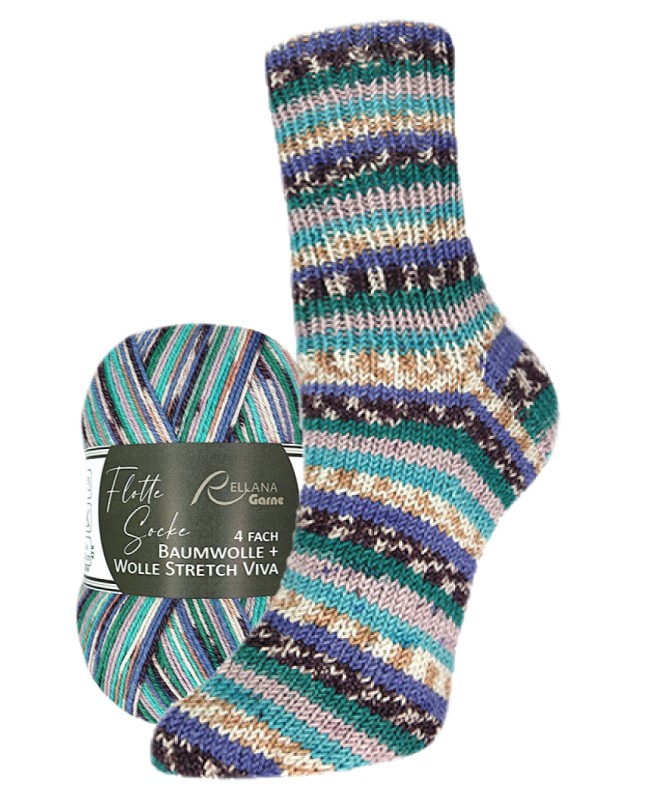 Flotte Socke Katoen&wol stretch Viva - 3254