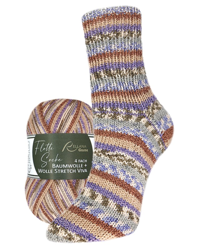 Flotte Socke Katoen&wol stretch Viva - 3255