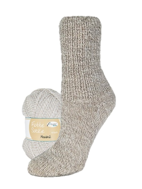 Flotte Socke Mouliné - Beige