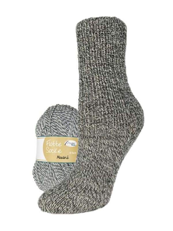 Flotte Socke Mouliné - Grijs