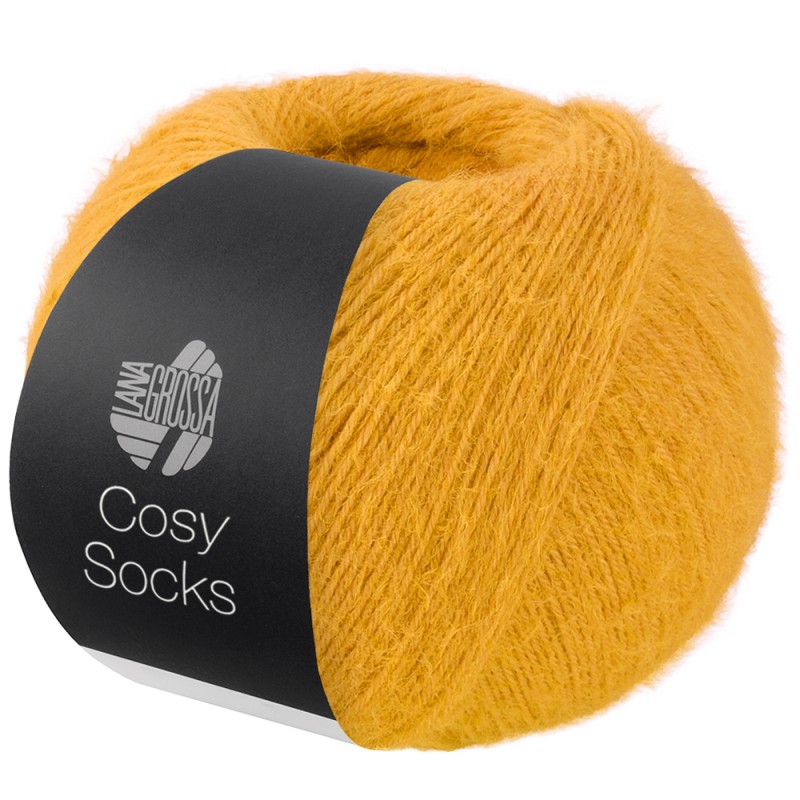 Cosy socks uni-0011 Meilenweit Cosy Socks (merino) - 0011 - okergeel