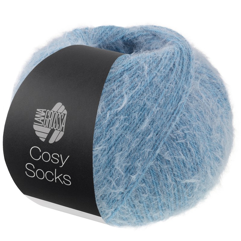 Cosy socks uni-0014 Meilenweit Cosy Socks (merino) - 0014 - duifblauw