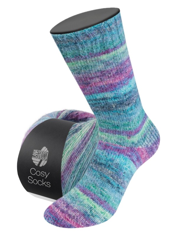 Meilenweit Cosy Socks Dream(merino) - 0255 - blauw/paars