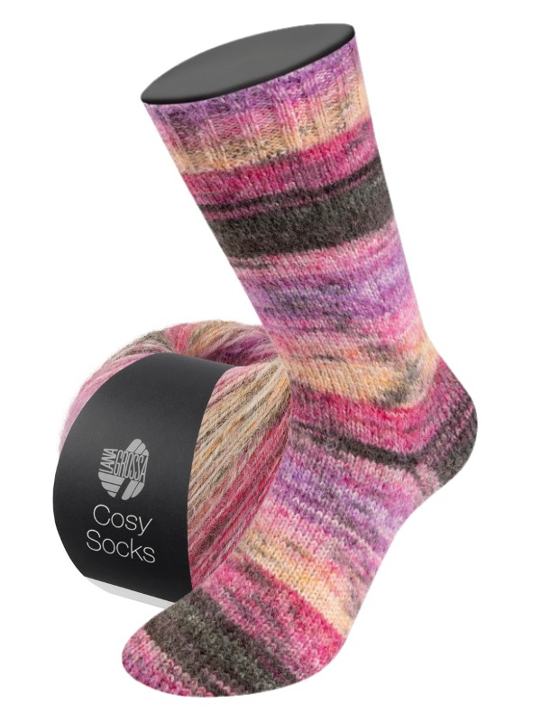 Meilenweit Cosy Socks Dream(merino) - 0257 - rozetinten