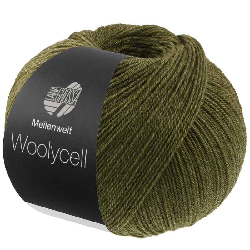 meilenweit-100-woolycell-uni-lana-grossa-14240017_Kkmbilder_online_shop (Aangepast) Meilenweit Woolycell uni - 0017 - olijfgroen