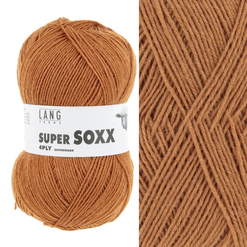 Lang Yarns SuperSOXX uni - 0011 - brons