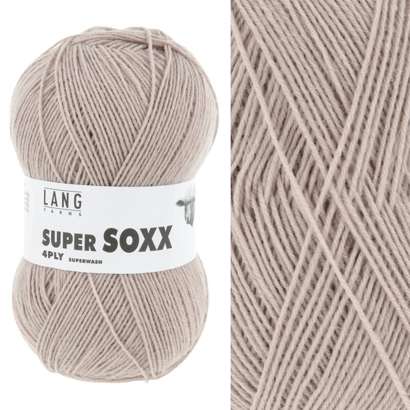 Lang Yarns SuperSOXX uni - 0026- zand
