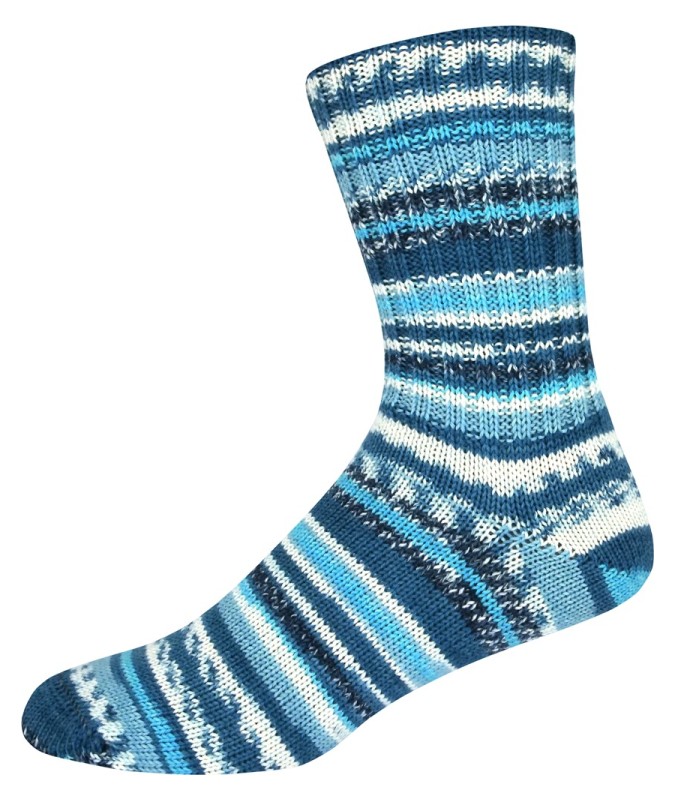Mountain-3313 ONline Supersocke Mountain Color 6-draads - 3313 - turkoois