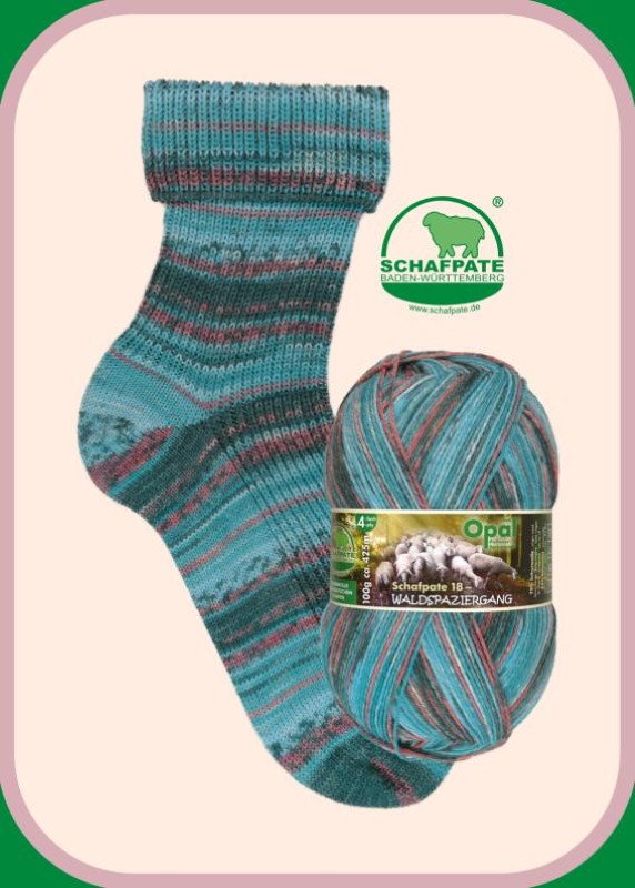 Opal Schafpate 18 Waldspaziergang - 11676 Curly sammelt Pilze