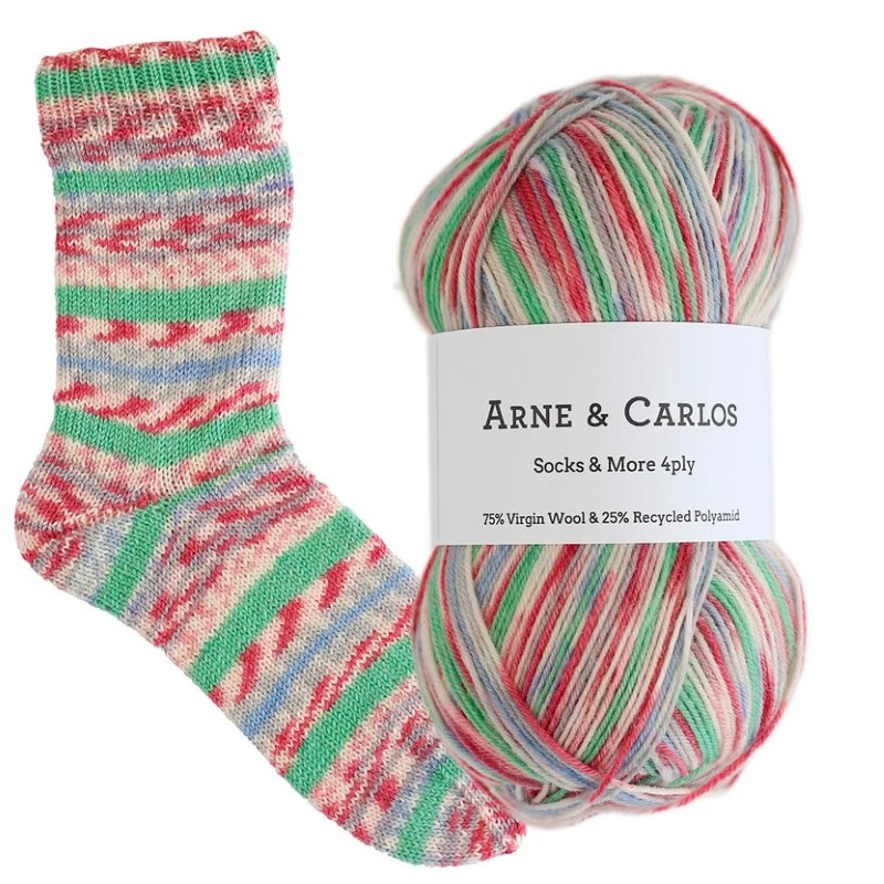 Arne & Carlos - The Painted Room Sock Yarn - 3007 - Stretchbook
