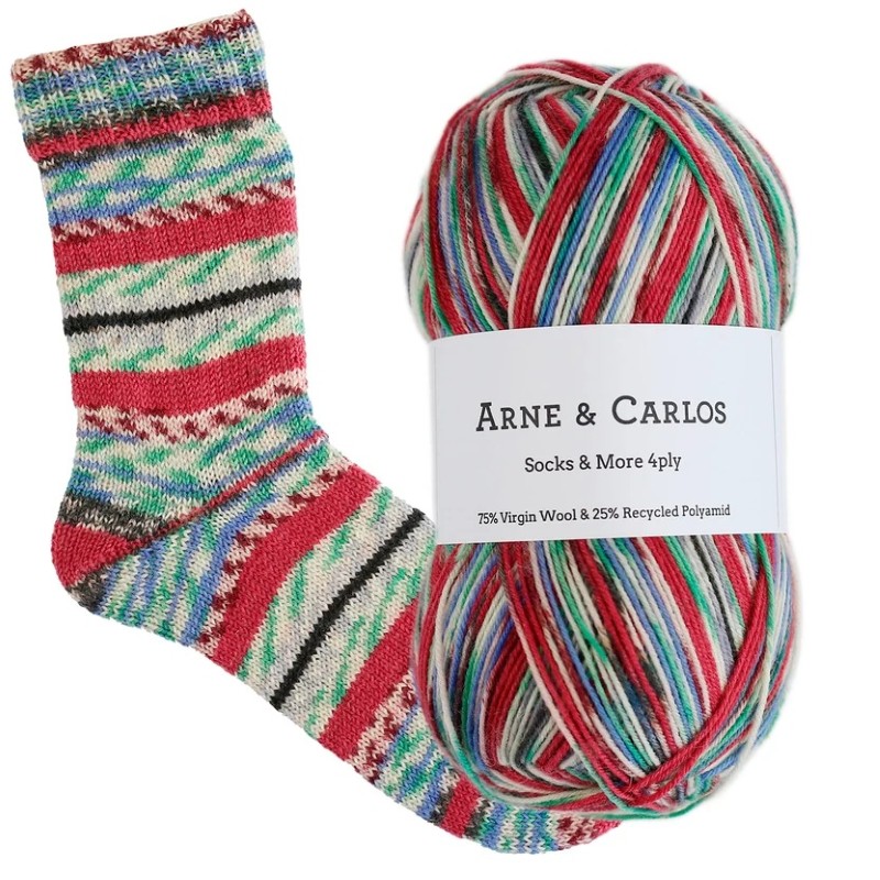 Arne & Carlos - The Painted Room Sock Yarn - 3009 - Long table