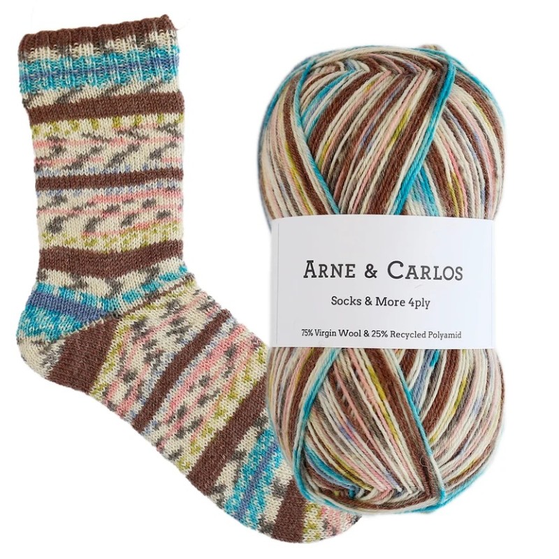 Arne & Carlos - The Painted Room Sock Yarn - 3013 - Late afternoon