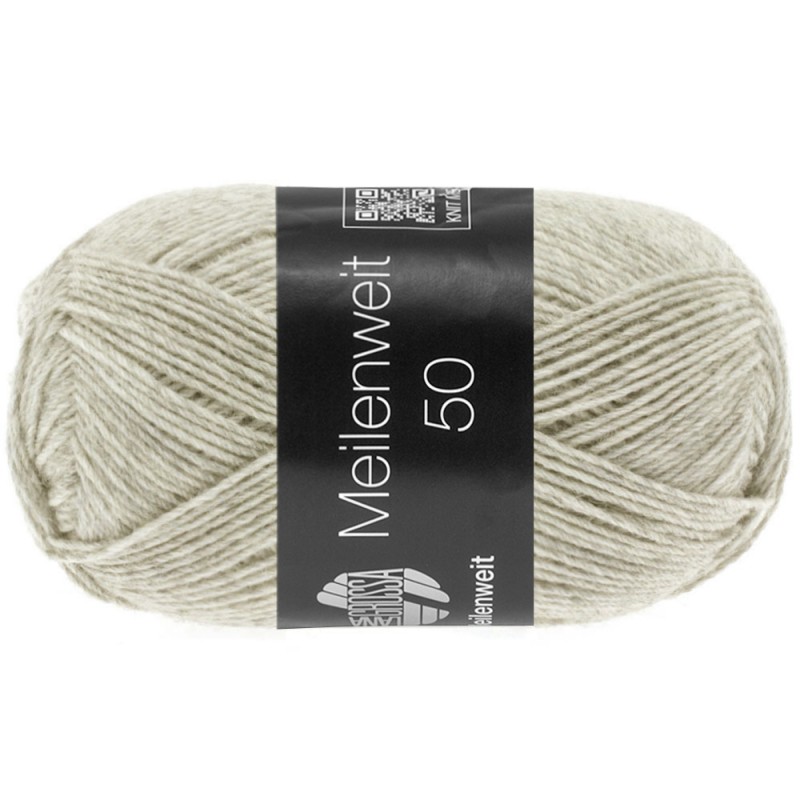 meilenweit-50-lana-grossa-2101301_Kkmbilder_online_shop Meilenweit 50 gram 4-draads Uni - 1301 Lichtbeige